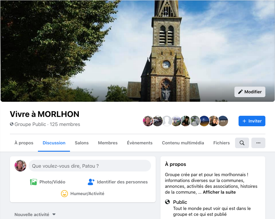 Page facebook de Morlhon Le Haut