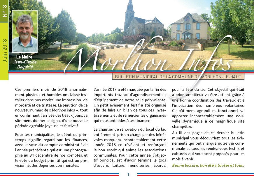 Bulletin municipal de Morlhon Le Haut 18