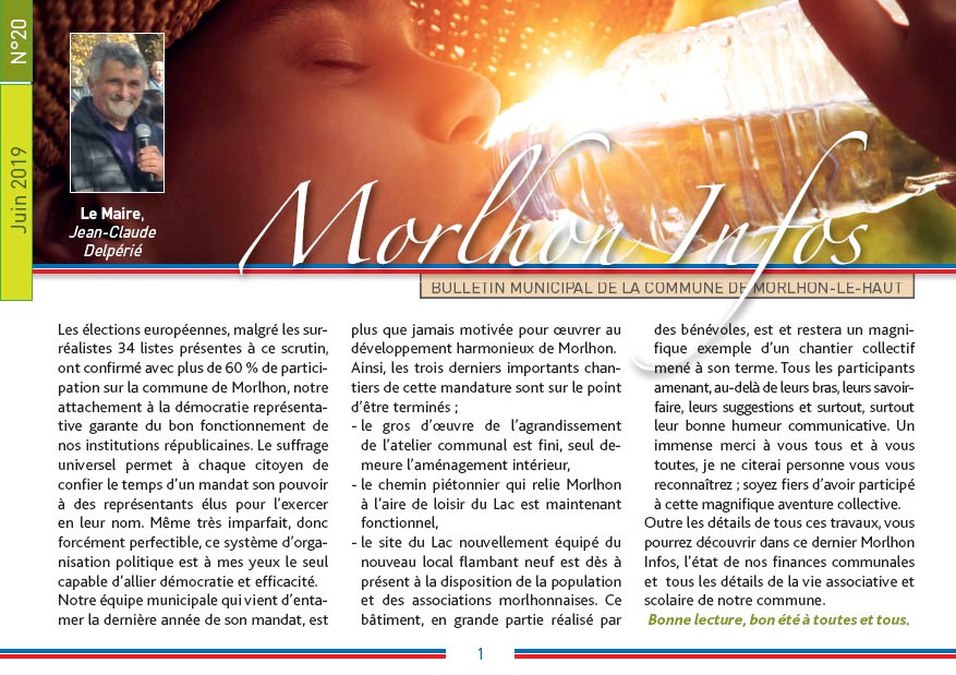 Bulletin municipal de Morlhon Le Haut 20