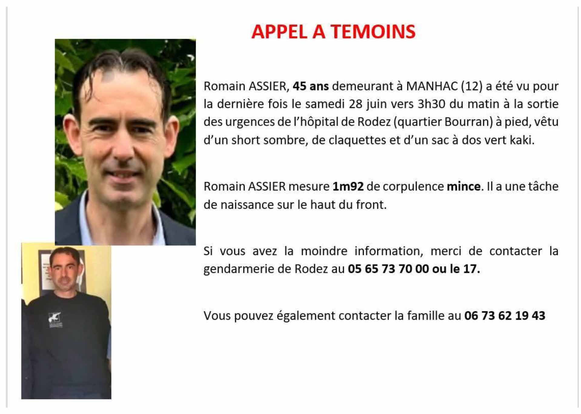 Lire la suite à propos de l’article Appel à témoins
